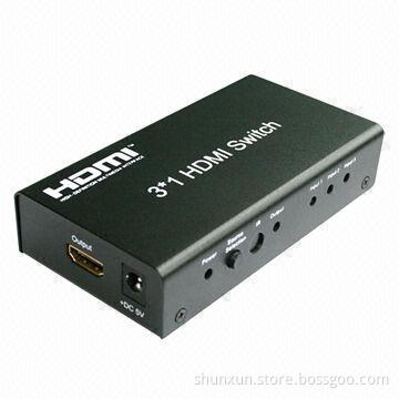 Mini HDMI Switch, 3 to 1, Support 3D at 1080p